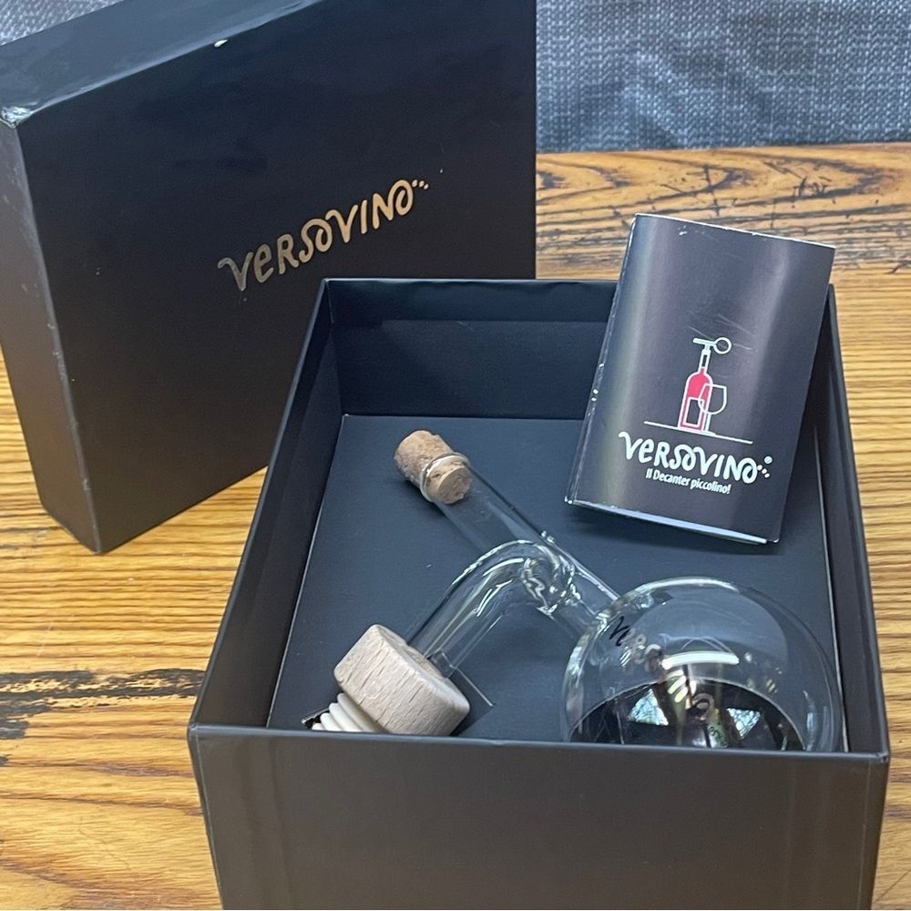 Versovino II Decanter Piccolino NIB Unique Wine Aerator Set